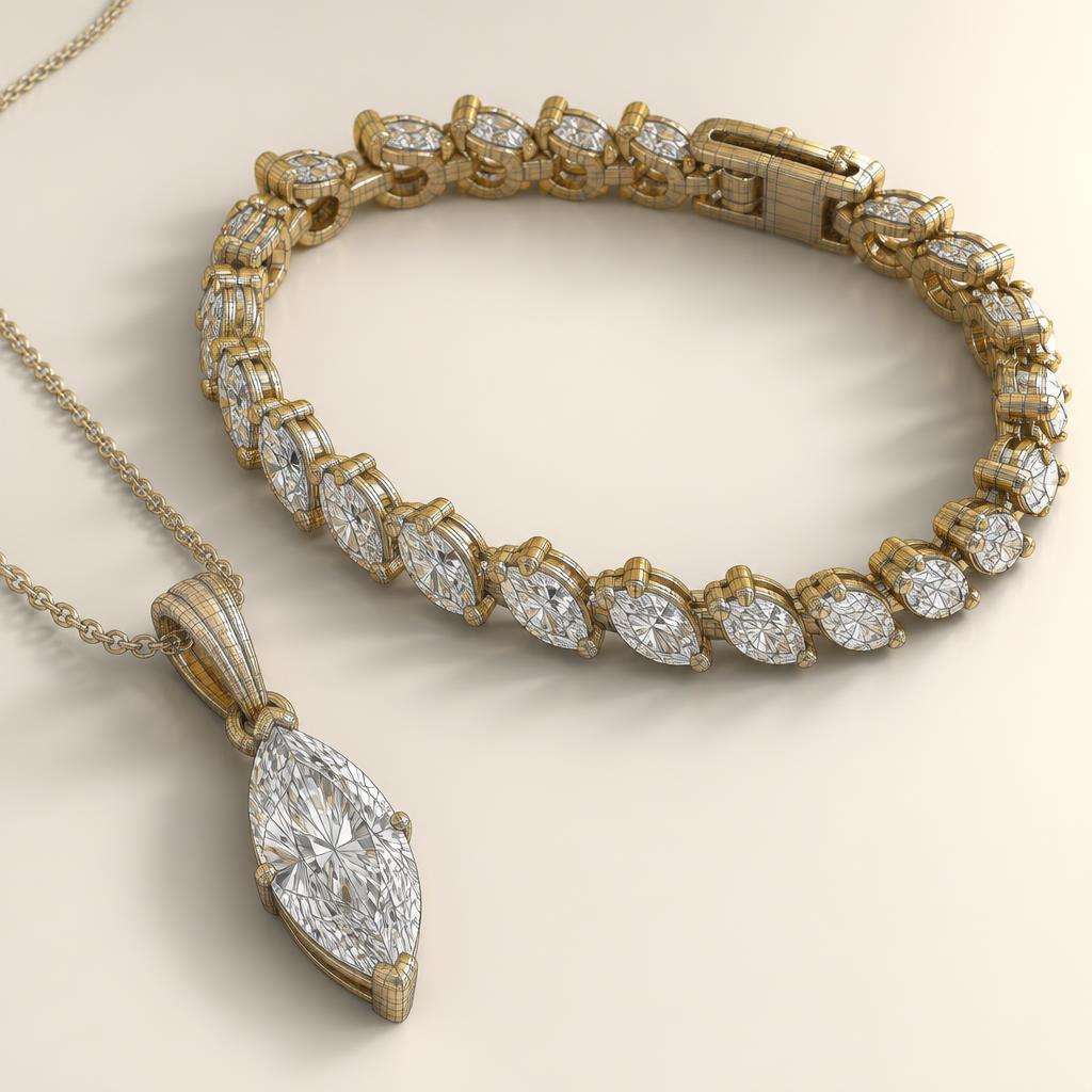 Maison AUCLAIRE 3D rendering example — Matching set